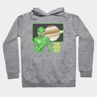 Saturn Funny Planet Review Hoodie